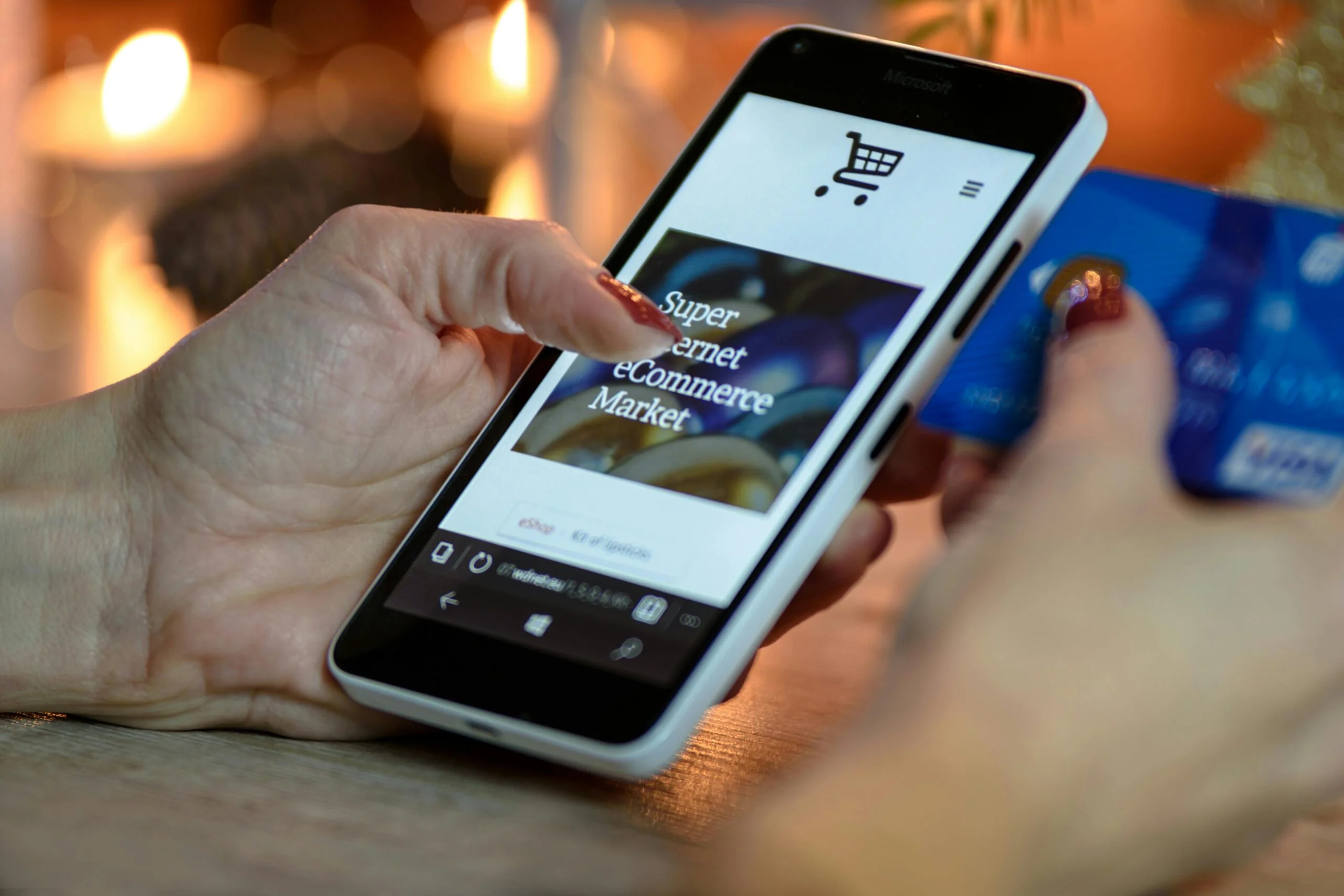 Woocomerse site on phone
